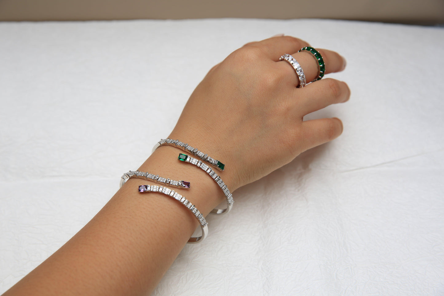 Amethyst Zirconia Bracelet