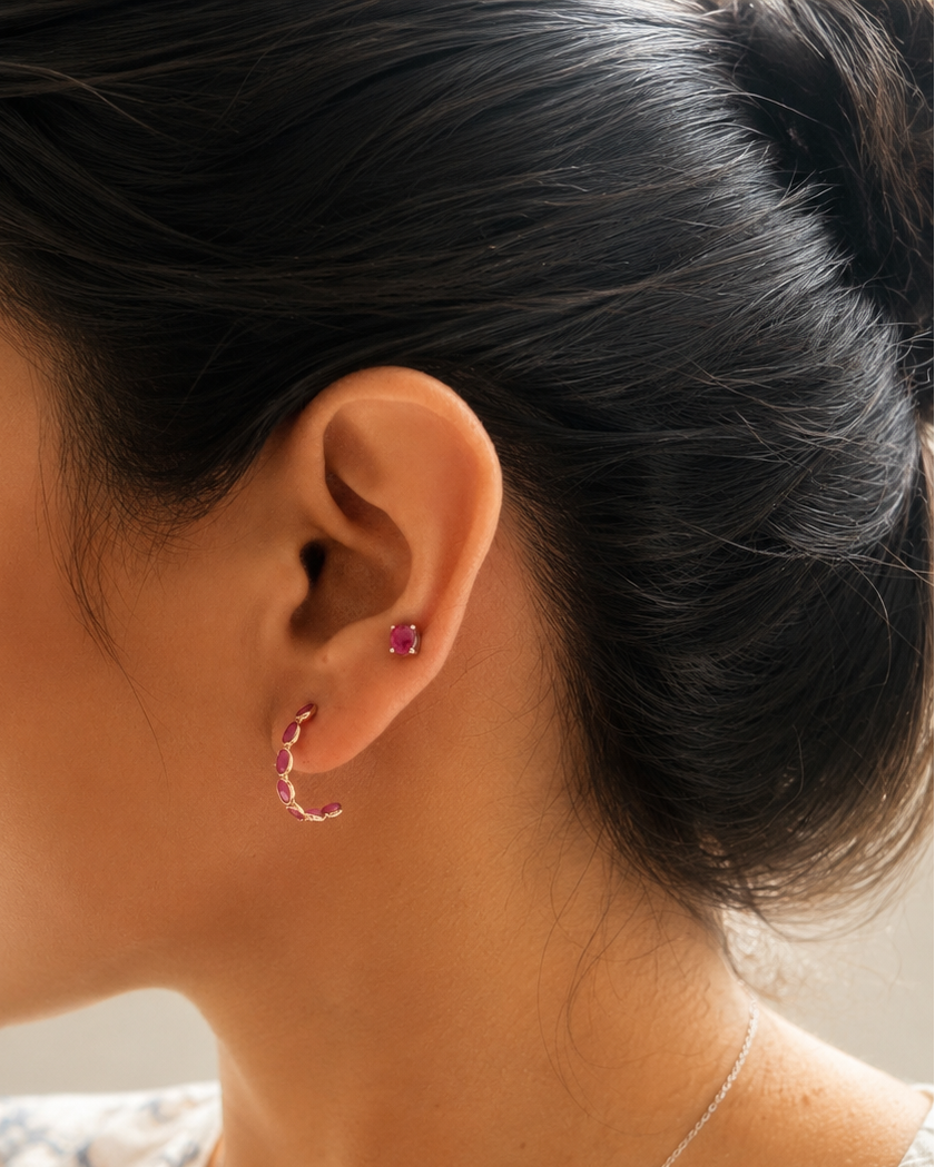 ruby gold earrings2