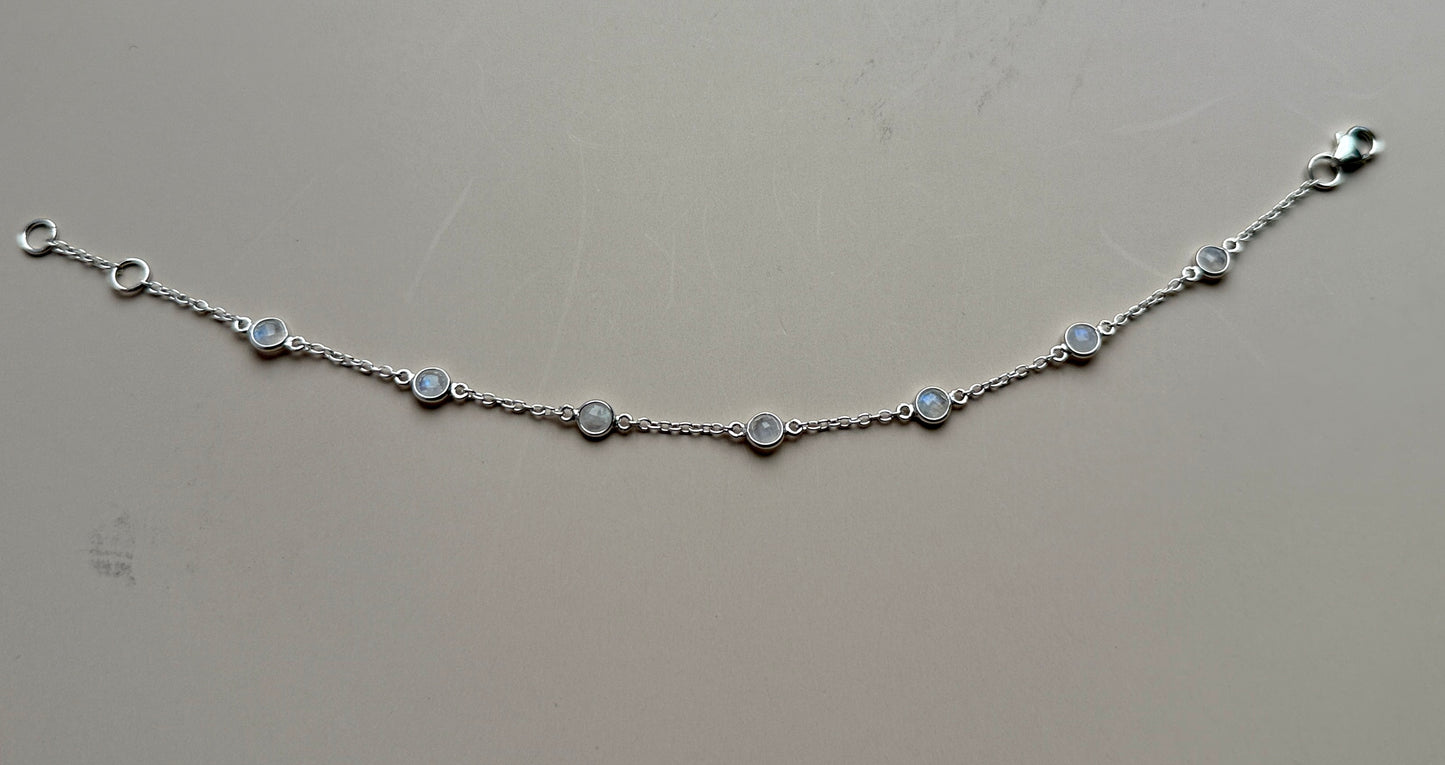 June Birthstone Bracelet — Moonstone