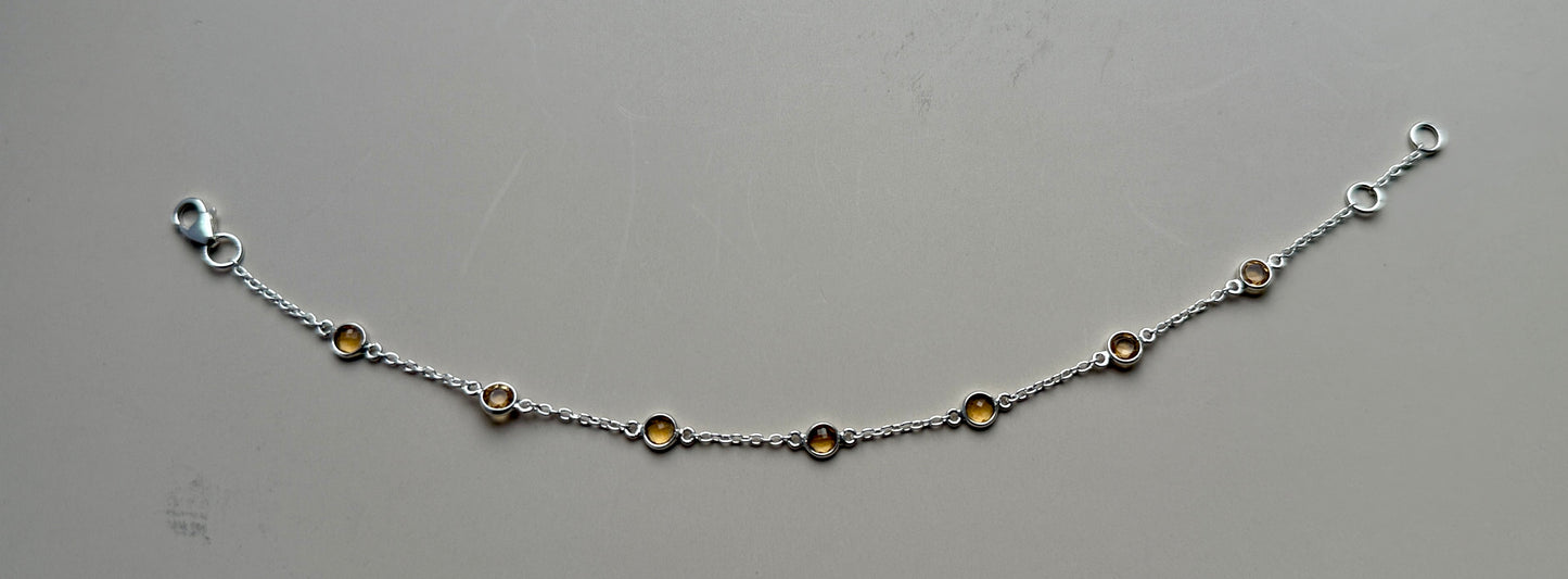 November Birthstone Bracelet — Citrine