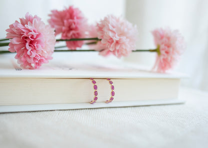 Crimson Elegance Earrings