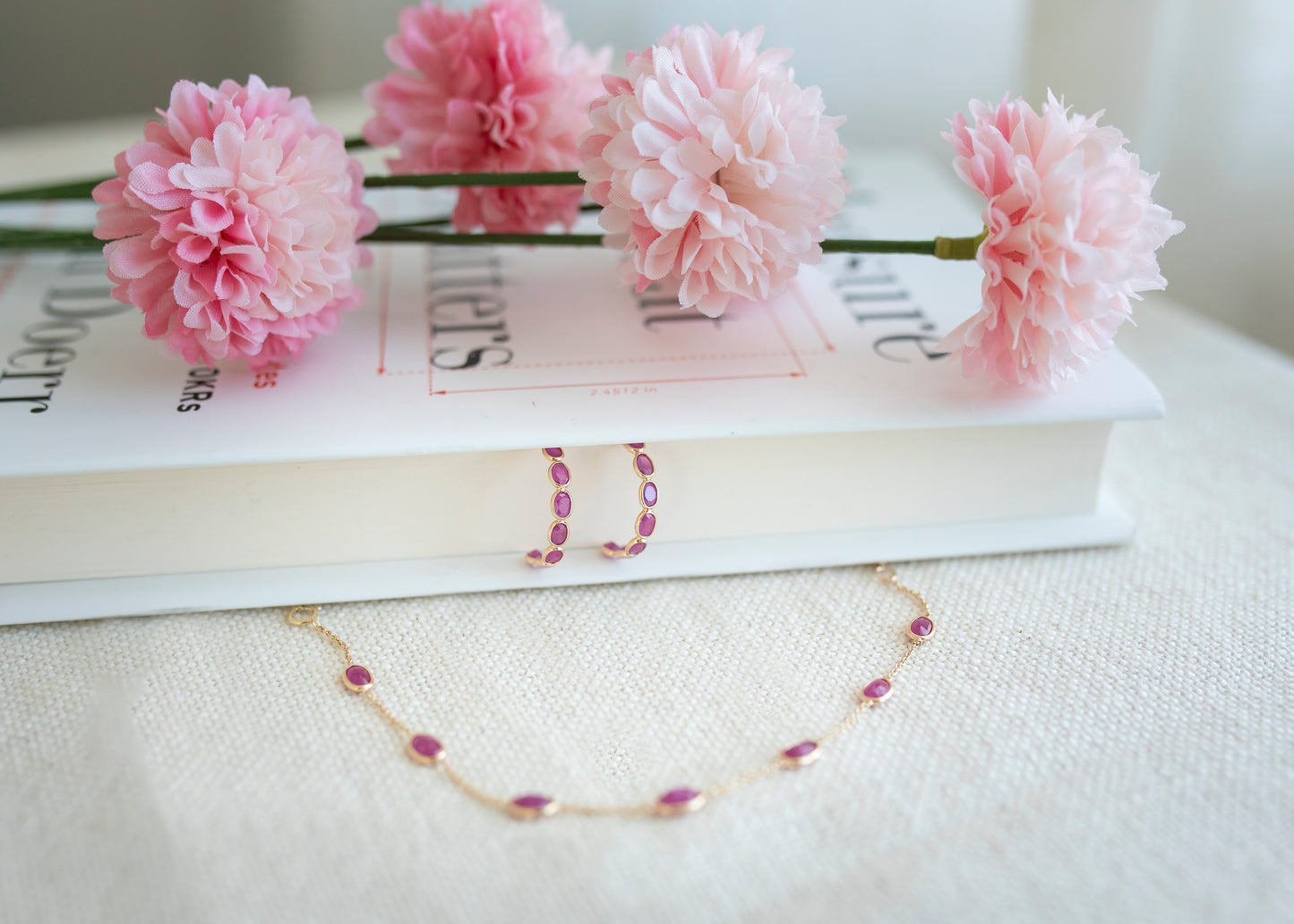 Crimson Elegance Earrings