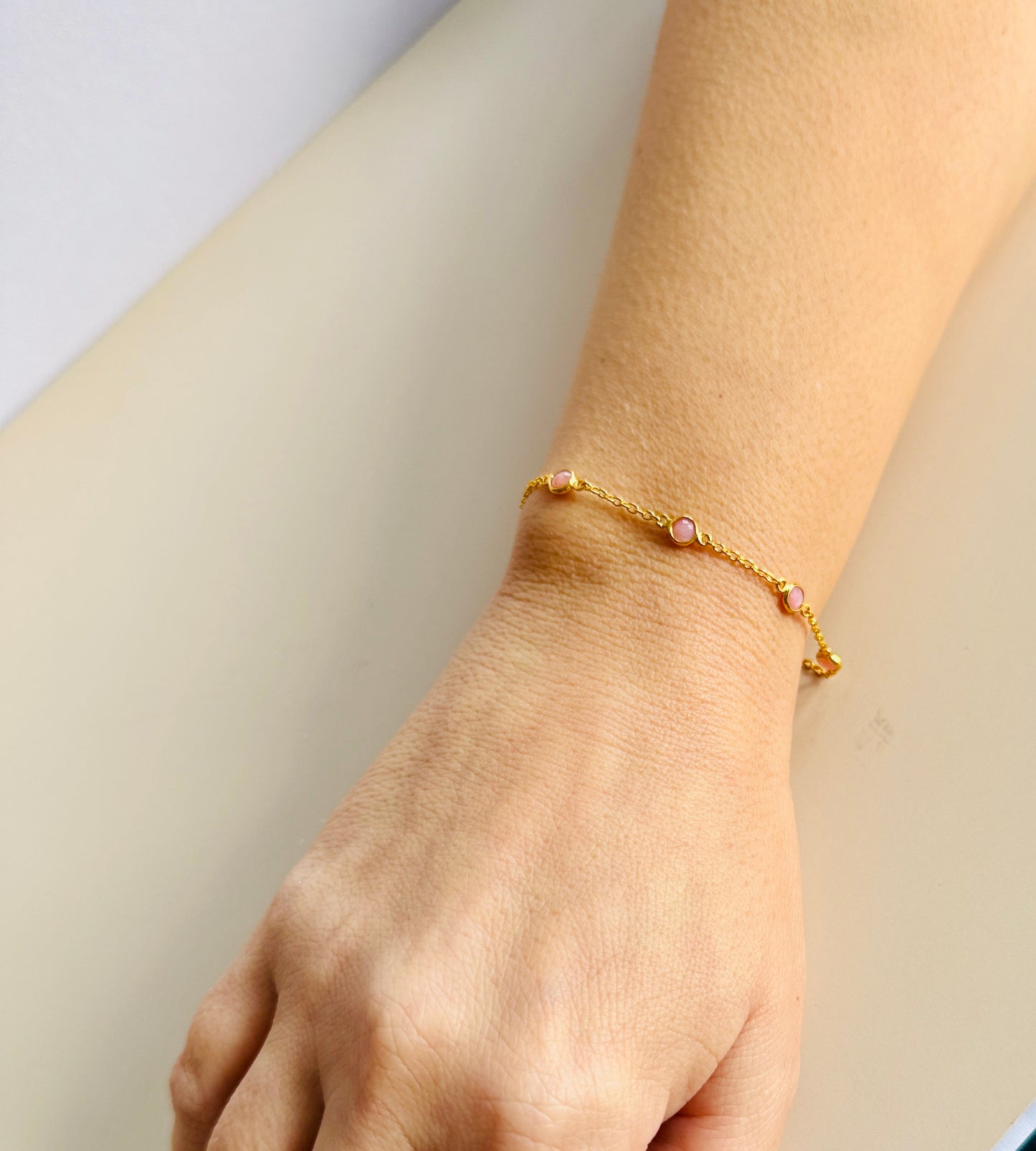 October Birthstone Bracelet — Opal