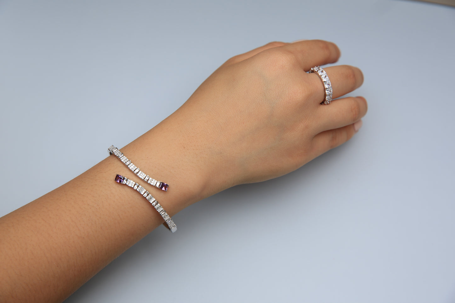 Amethyst Zirconia Bracelet