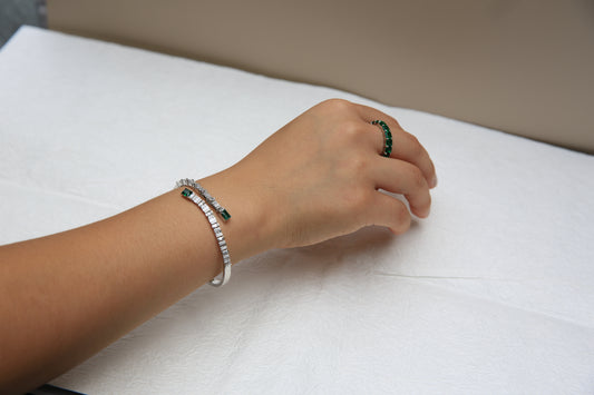 Emerald Zirconia Bracelet