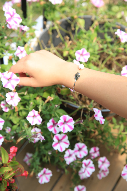 Pearl Half Circle Bracelet