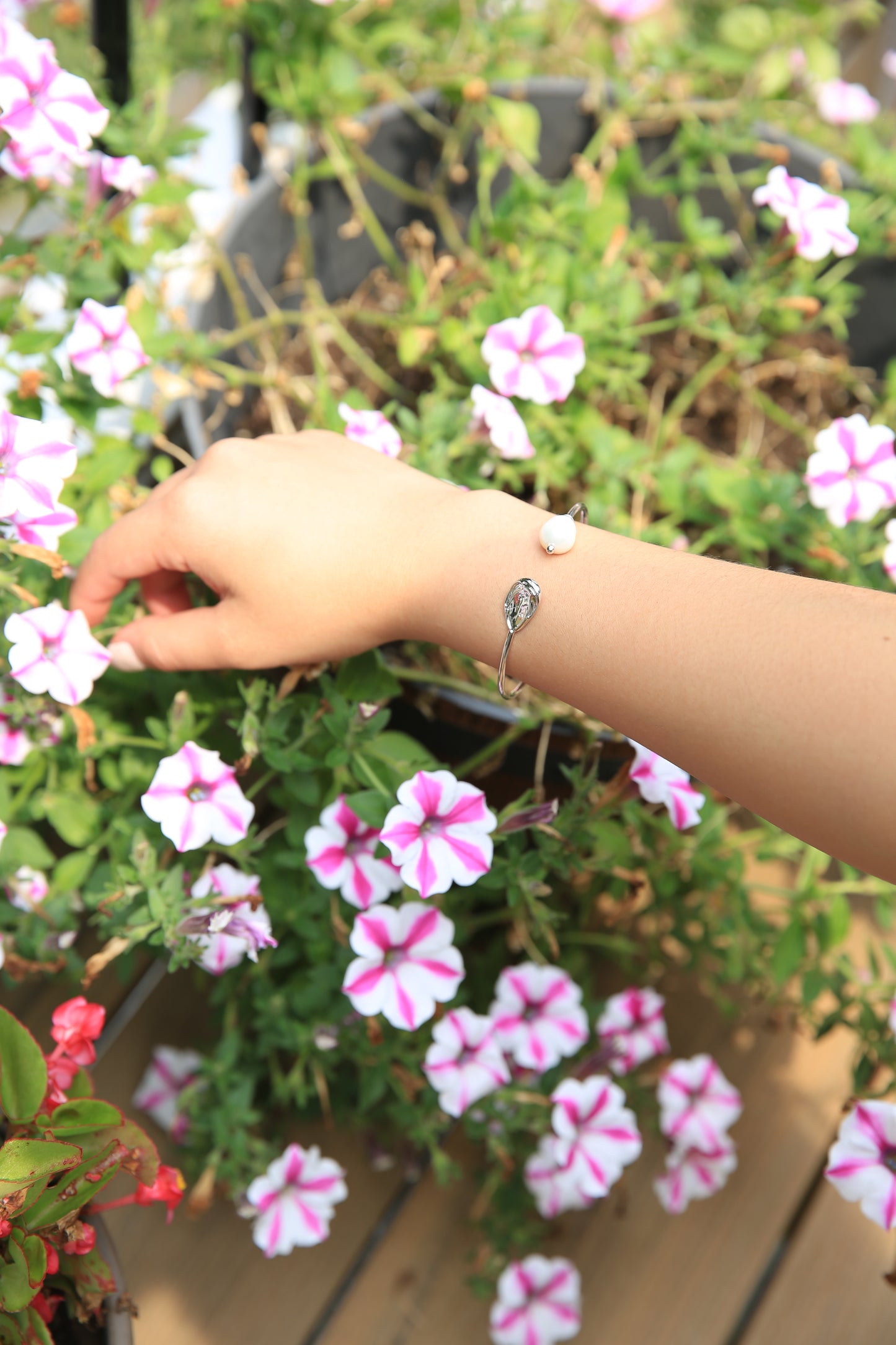 Pearl Half Circle Bracelet