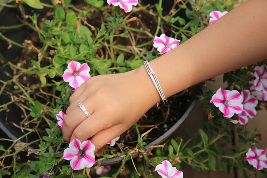Pink Enameled Bracelet