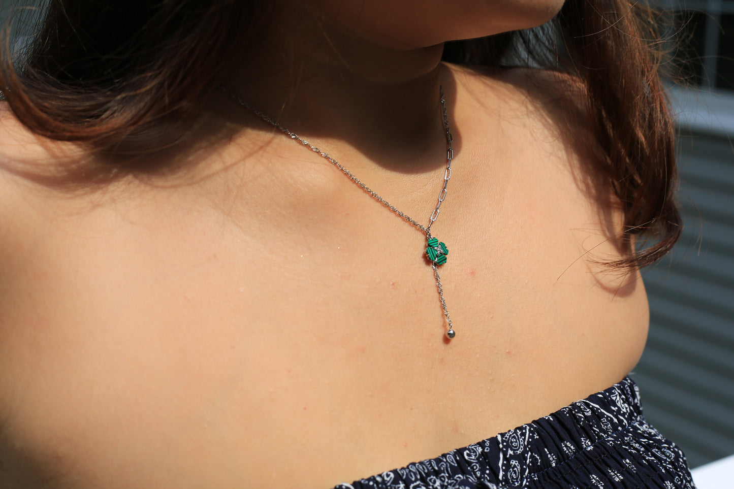 Andis Green Bloom Necklace