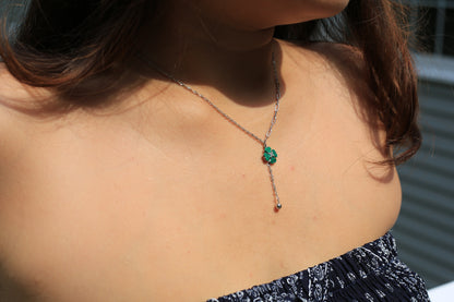 Andis Green Bloom Necklace