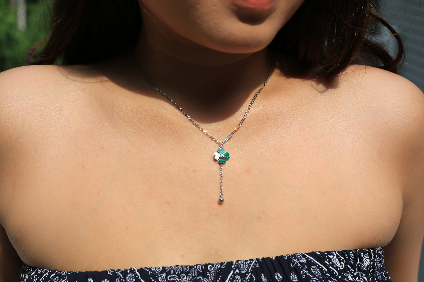 Andis Green Bloom Necklace