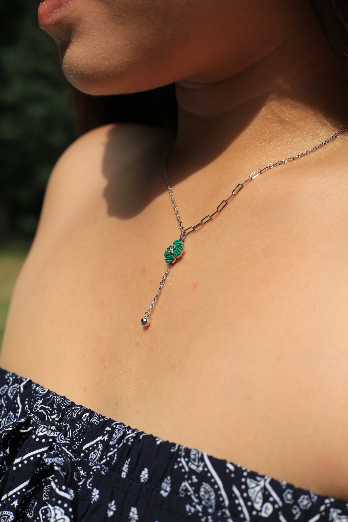 Andis Green Bloom Necklace