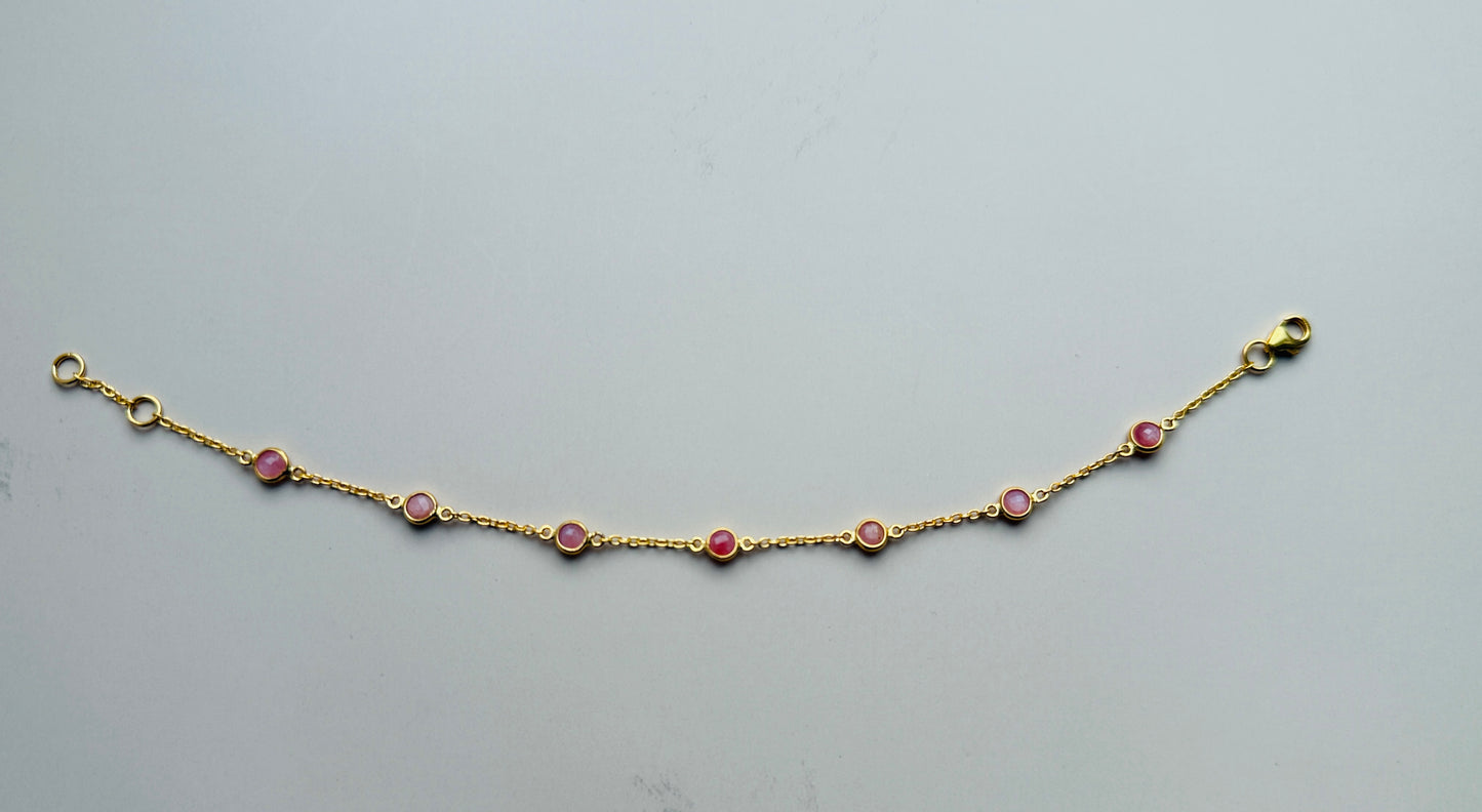 October Birthstone Bracelet — Opal