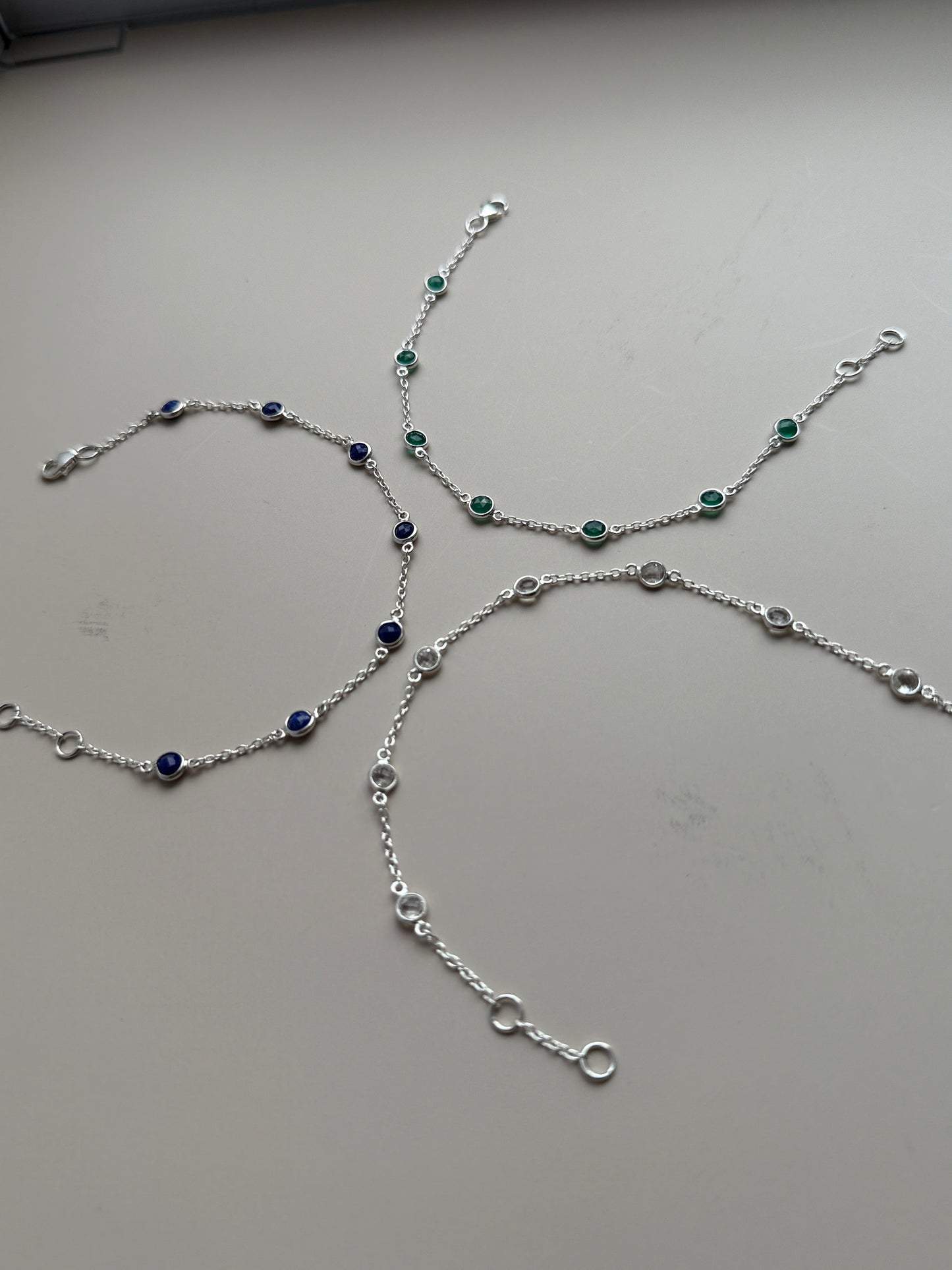 May Birthstone Bracelet — Emerald