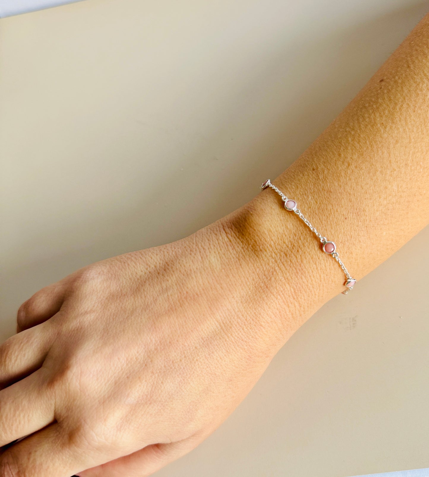October Birthstone Bracelet — Opal