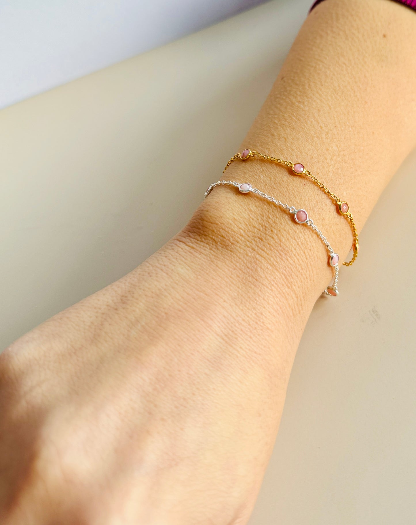 October Birthstone Bracelet — Opal