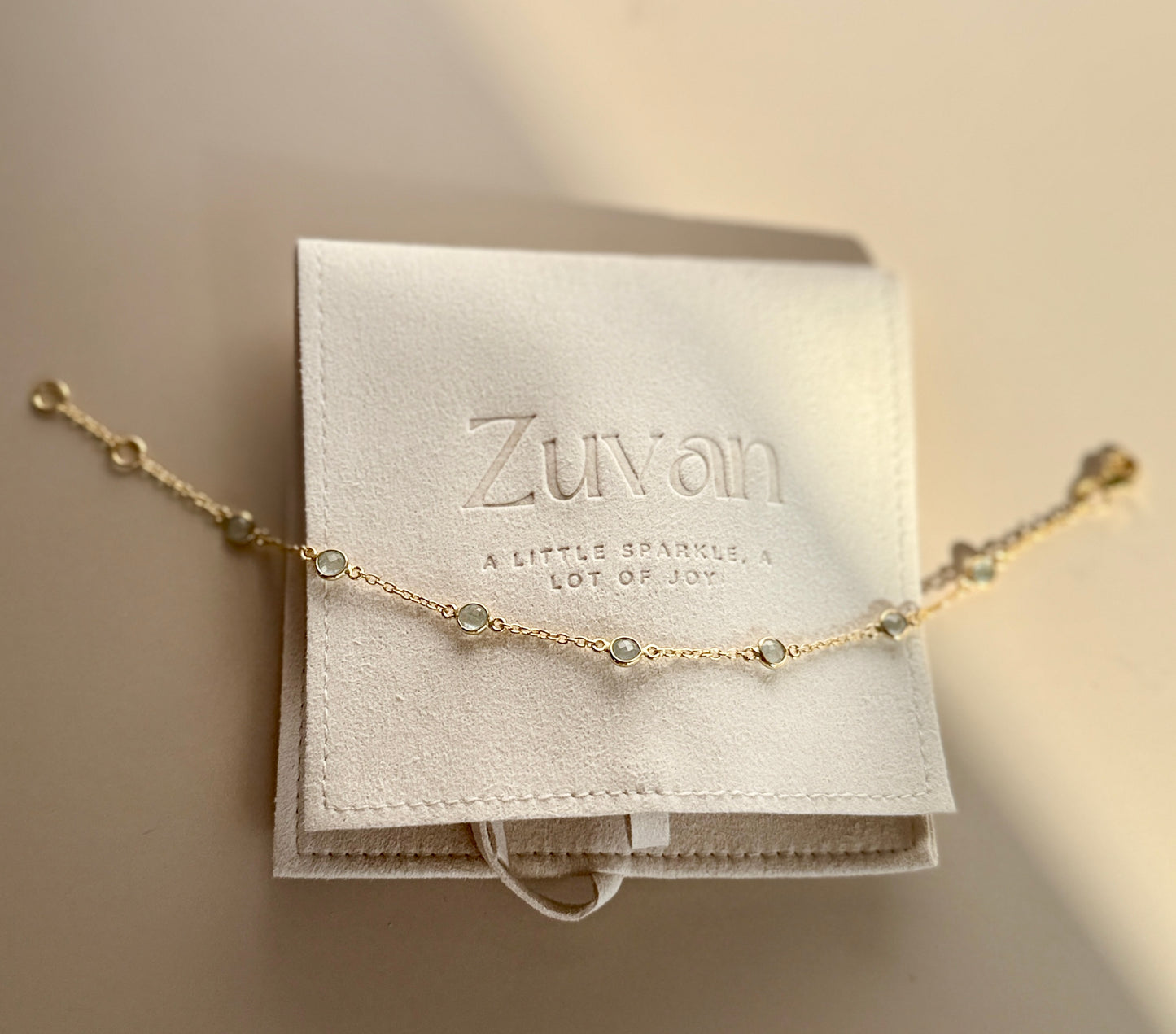 June Birthstone Bracelet — Moonstone