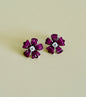 Ruby Blossom earrings