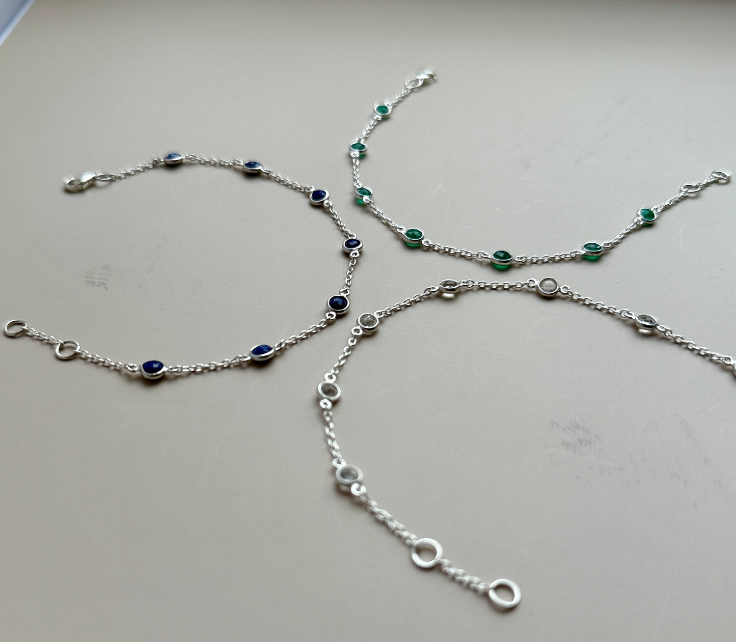 June Birthstone Bracelet — Moonstone