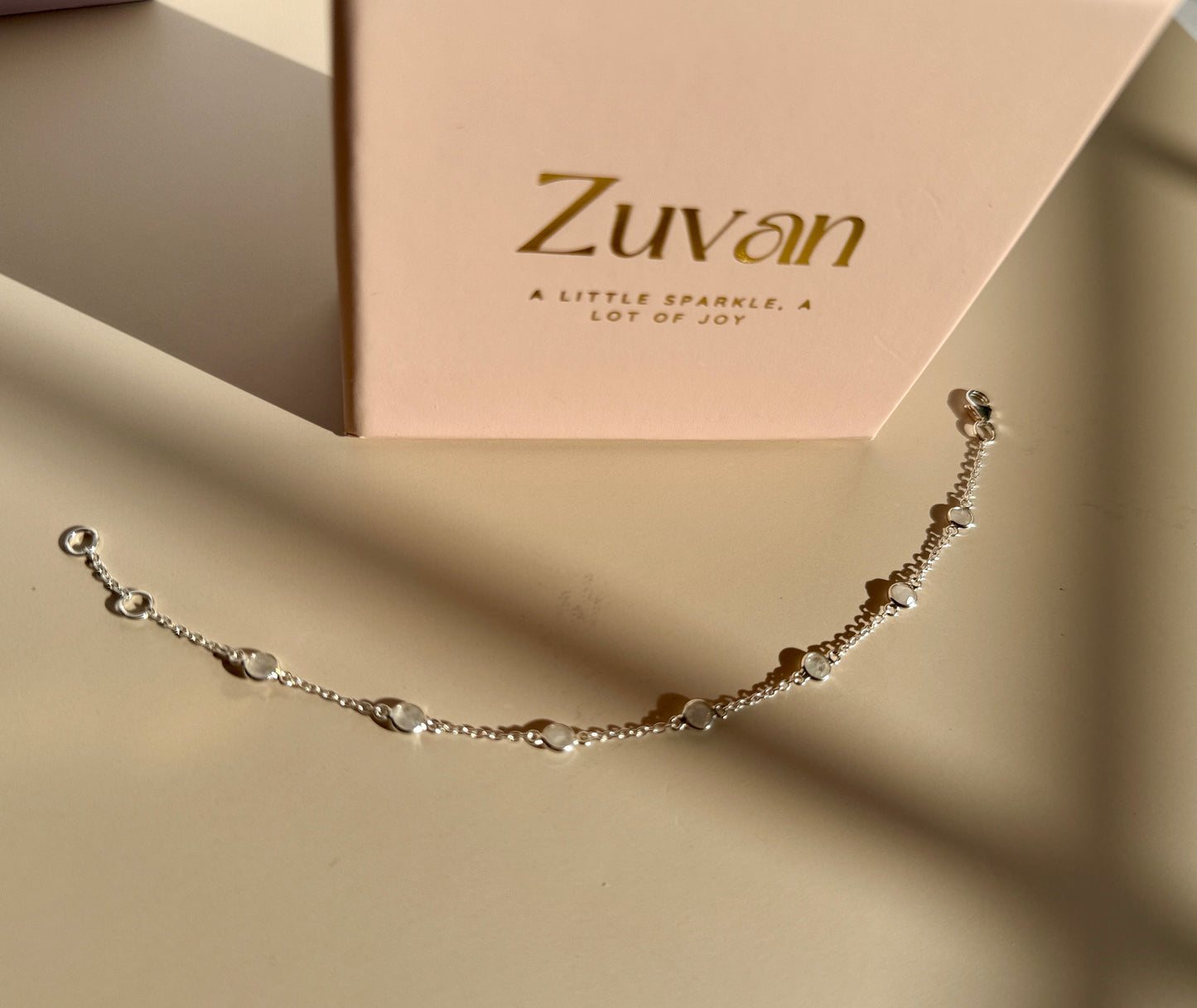 June Birthstone Bracelet — Moonstone