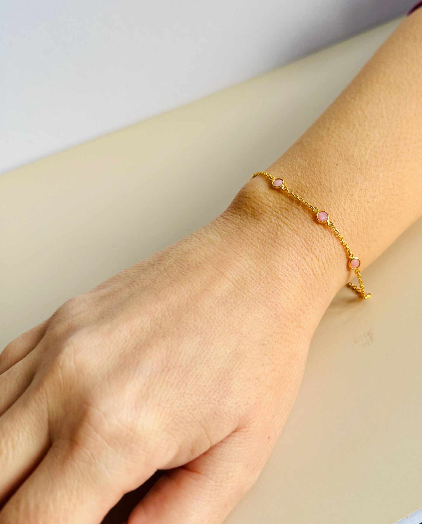 October Birthstone Bracelet — Opal