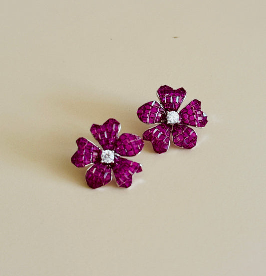 Ruby Cascade Earrings