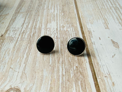 Black onyx studs