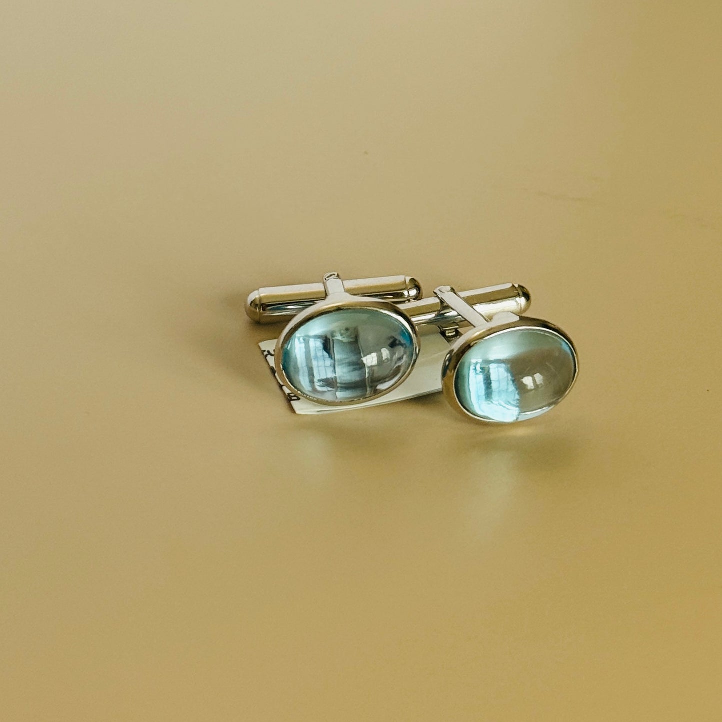Swiss Blue Topaz Cufflinks