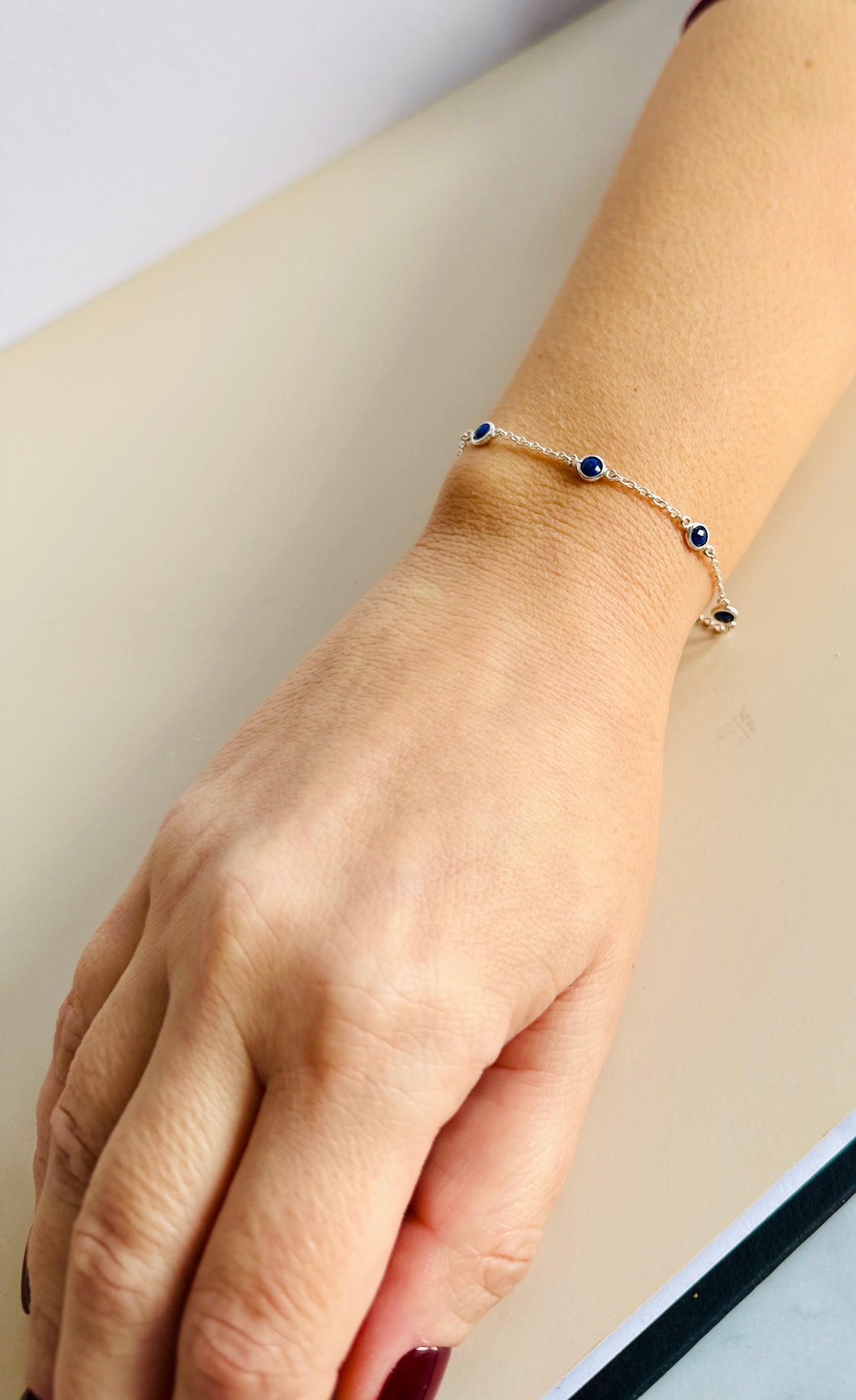 Septemeber Birthstone Bracelet — Lapis