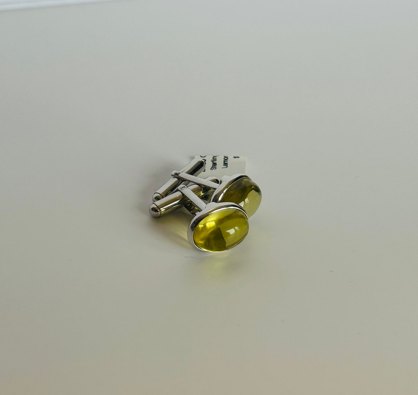 Lemon Quartz Cufflinks
