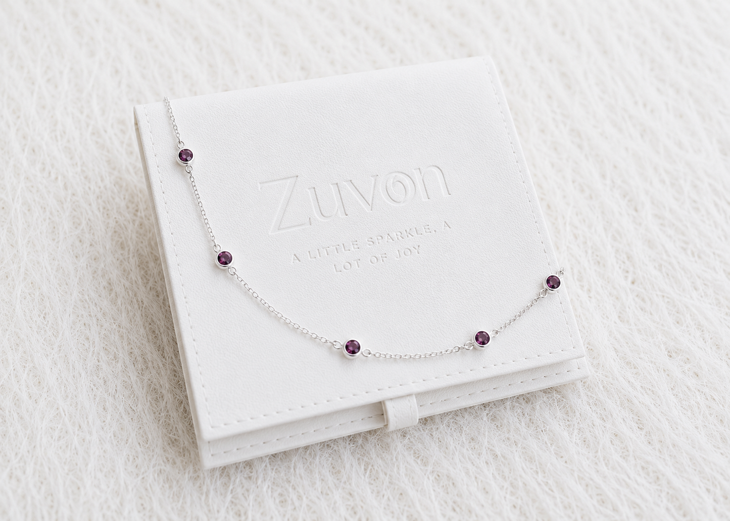 February Zuvan birthstone bracelet 