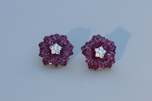 Ruby Duet Earrings II