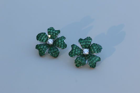 Emerald Cascade Earrings