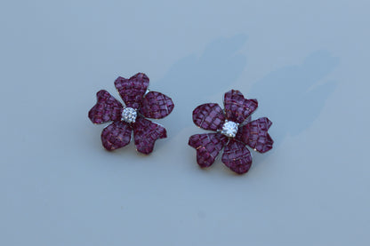 Ruby Cascade Earrings