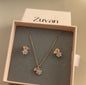 Blossom Petal Necklace Set