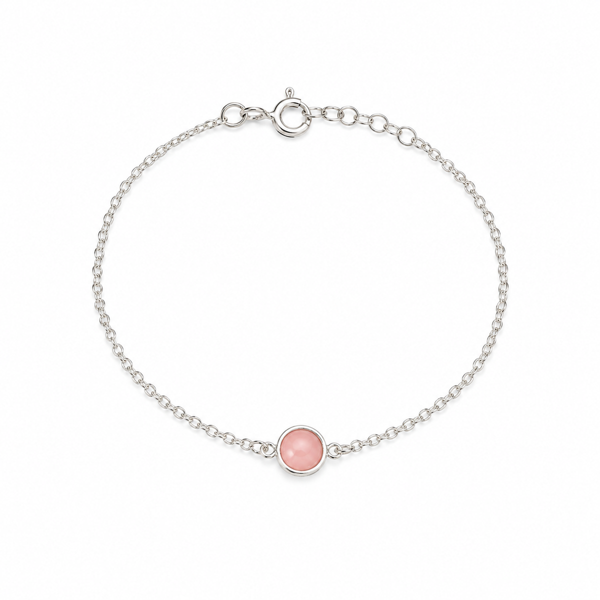 Opal_single_stone_bracelet in sterling silver