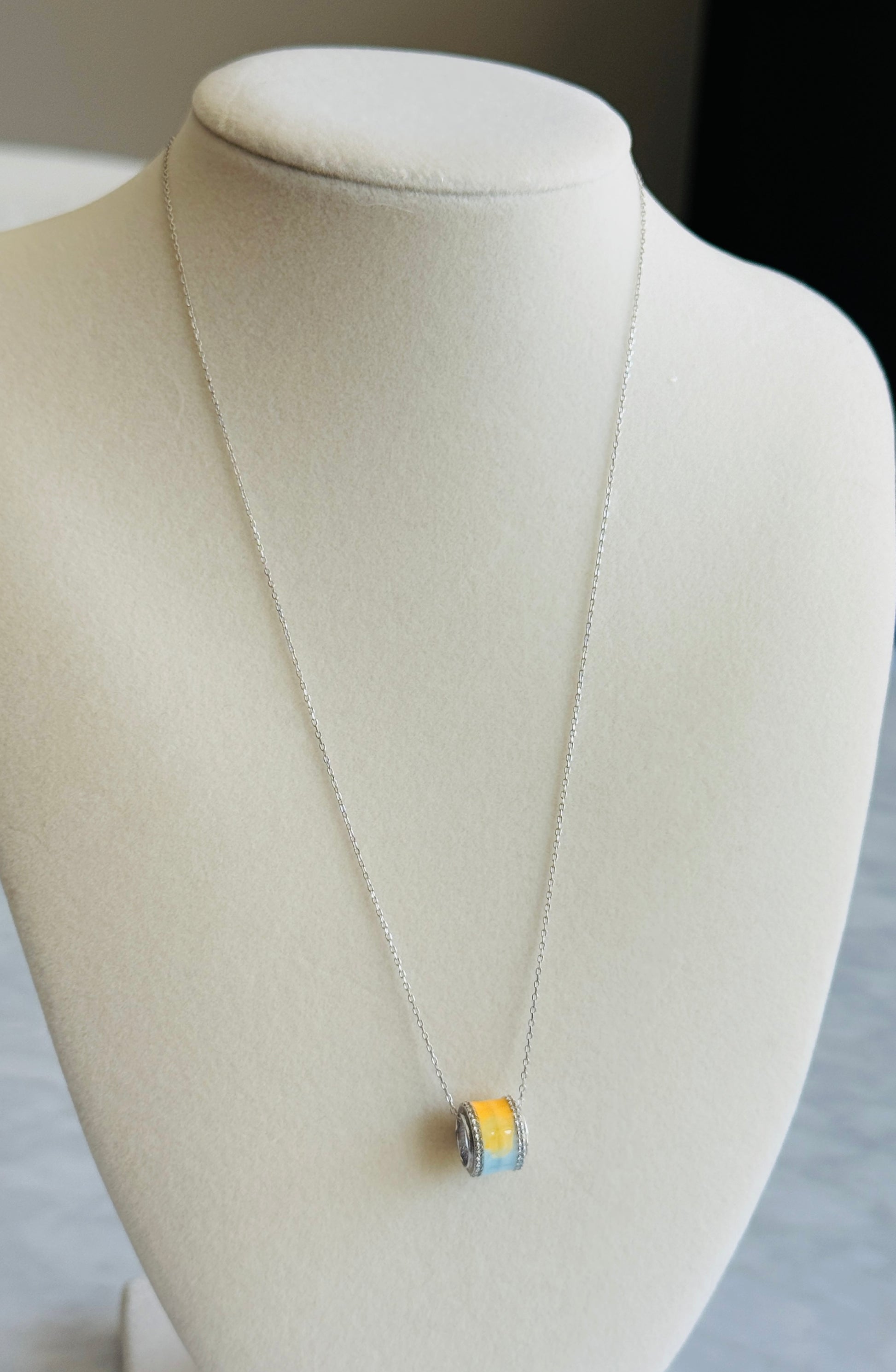 loop silver necklace