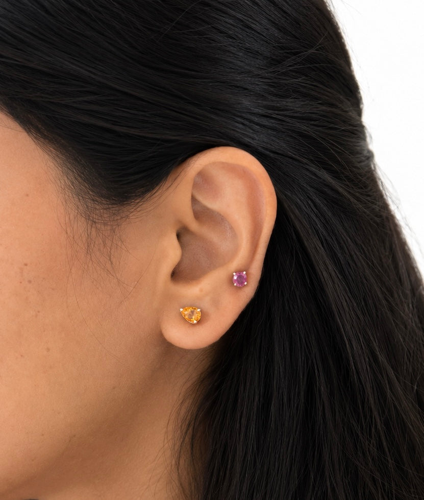 Teardrop Stud Earrings