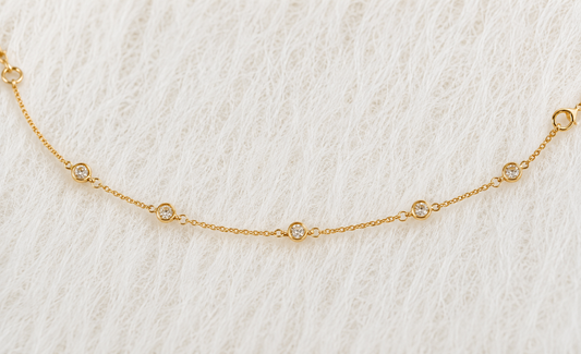 April Birthstone Bracelet — Crystal