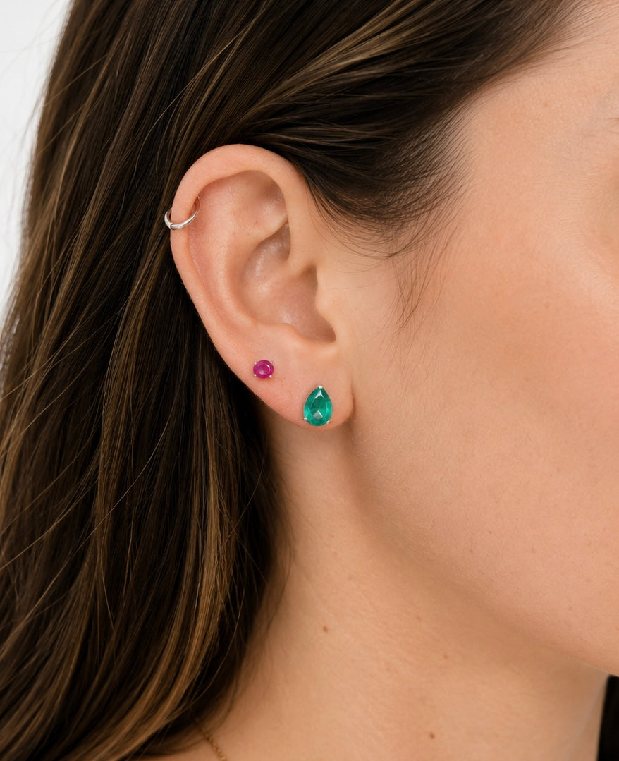 Teardrop Stud Earrings