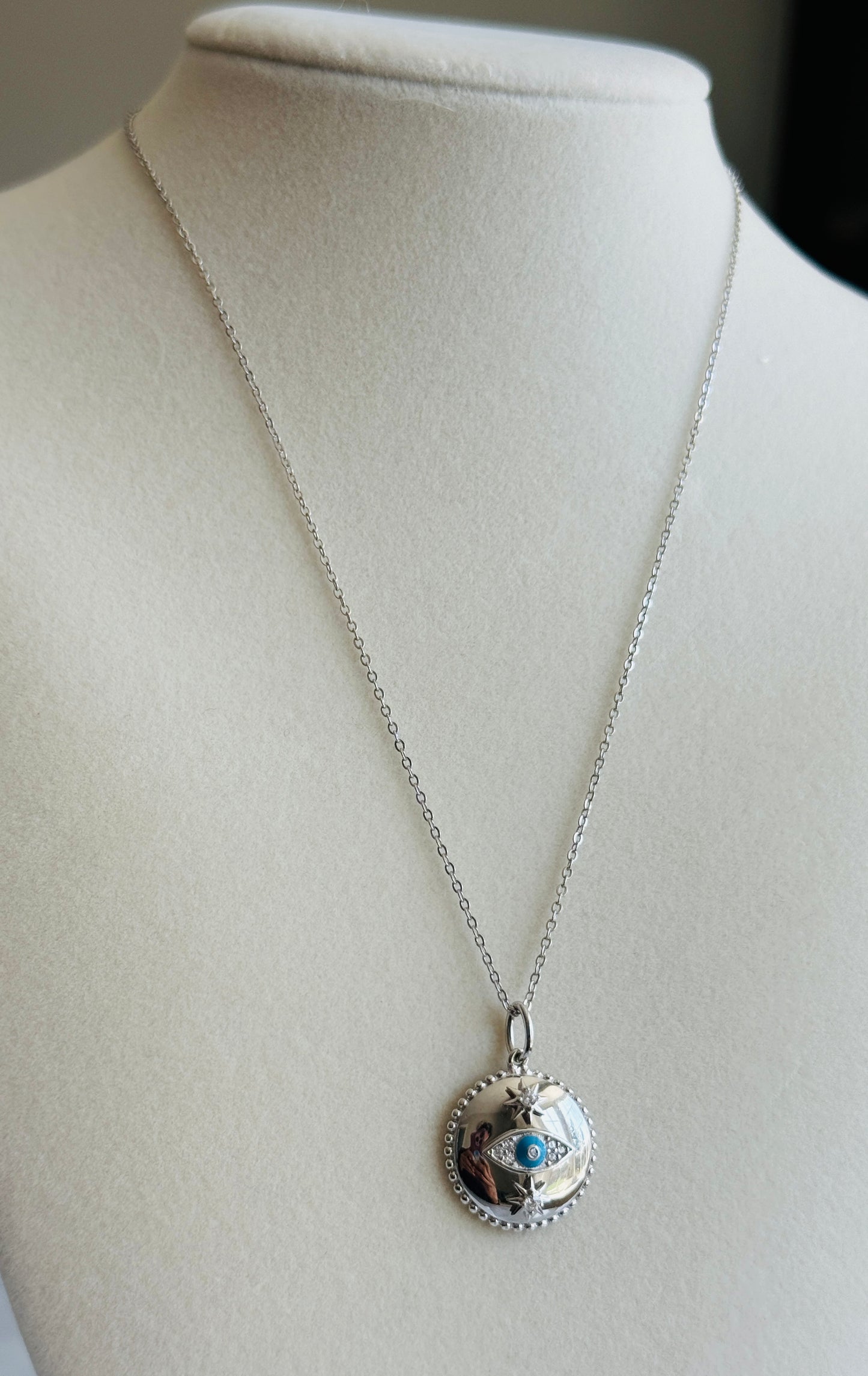 silver evil eye
