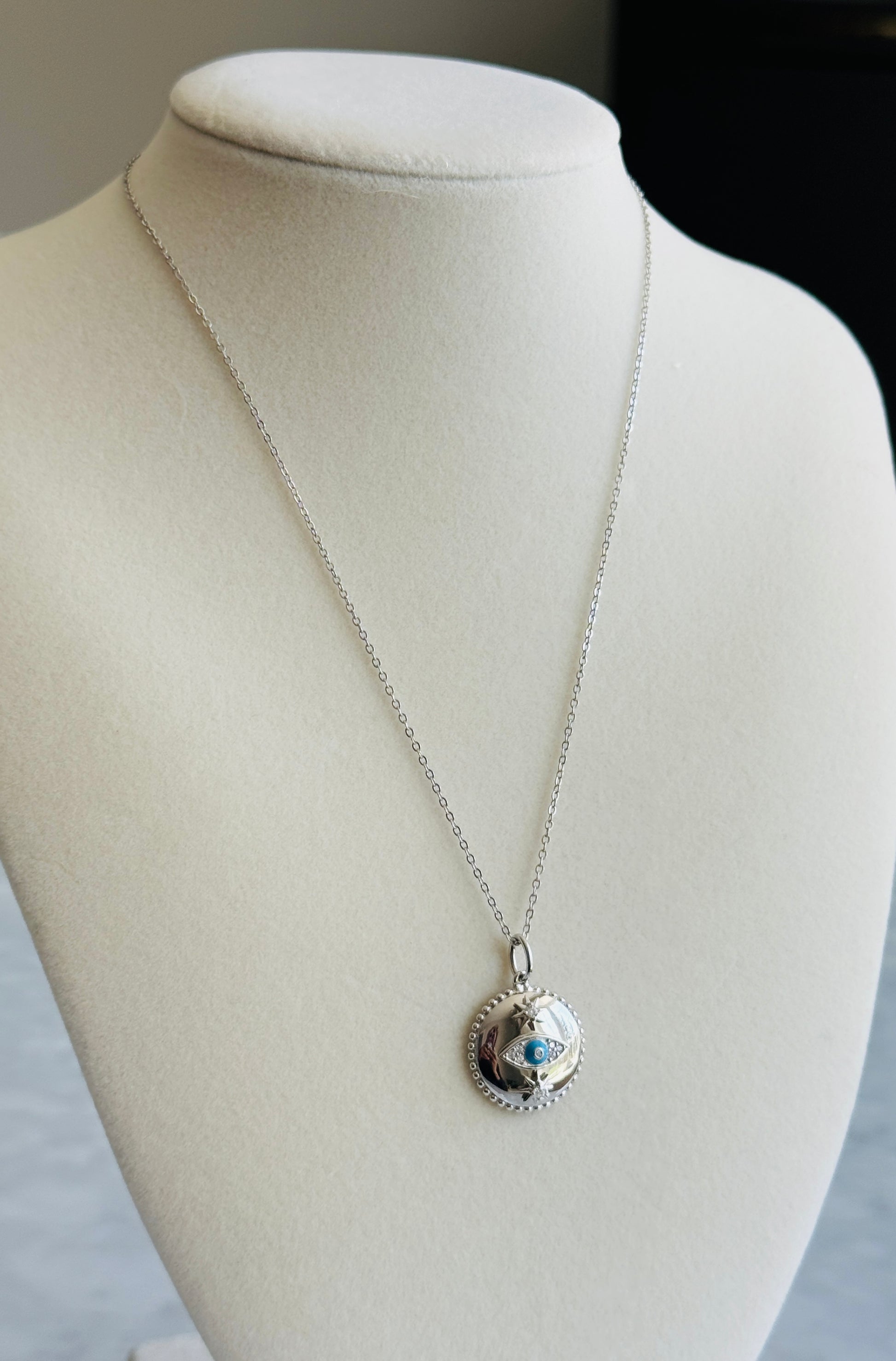 silver evil eye