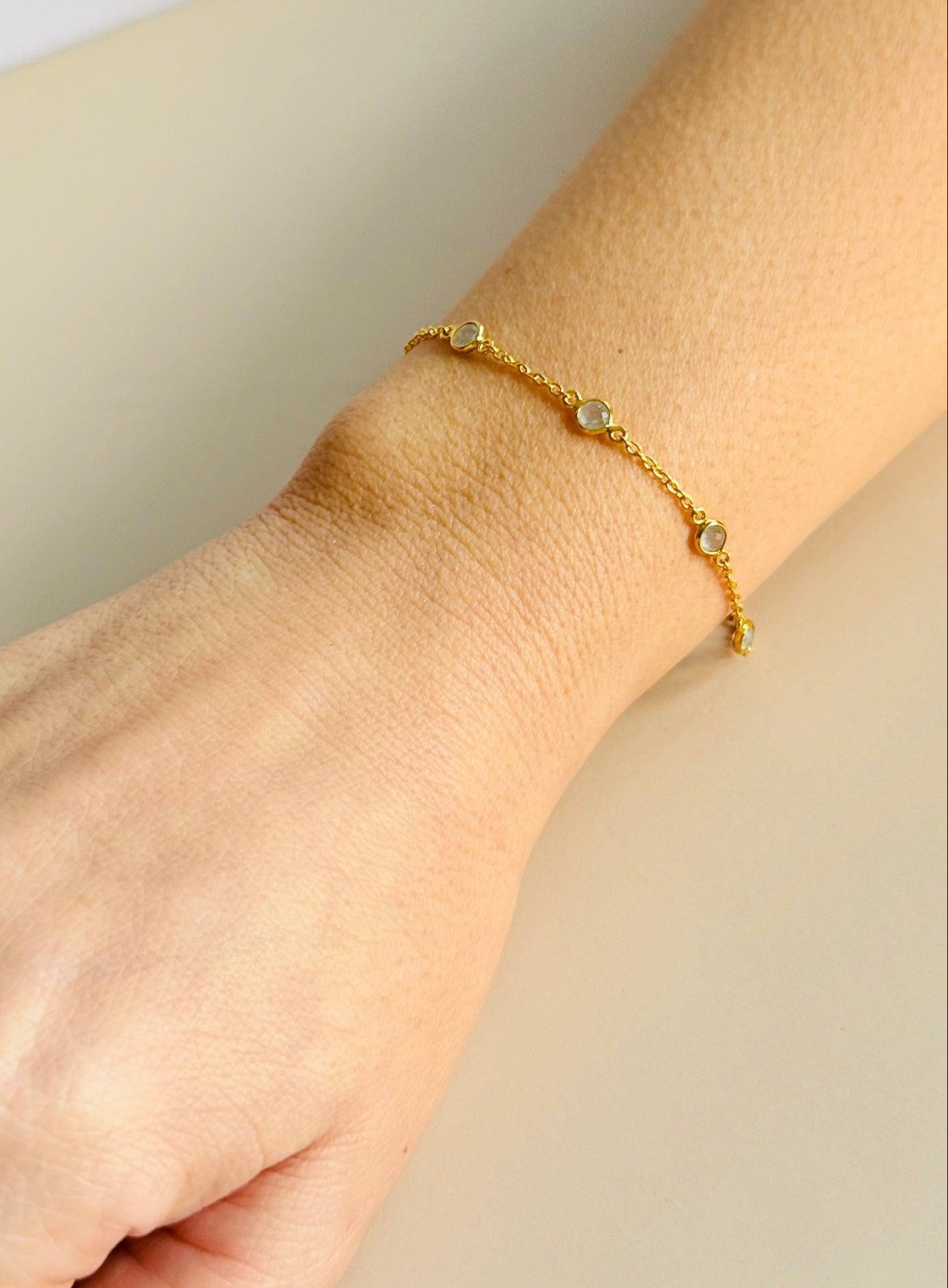 gold aquamarine bracelet2