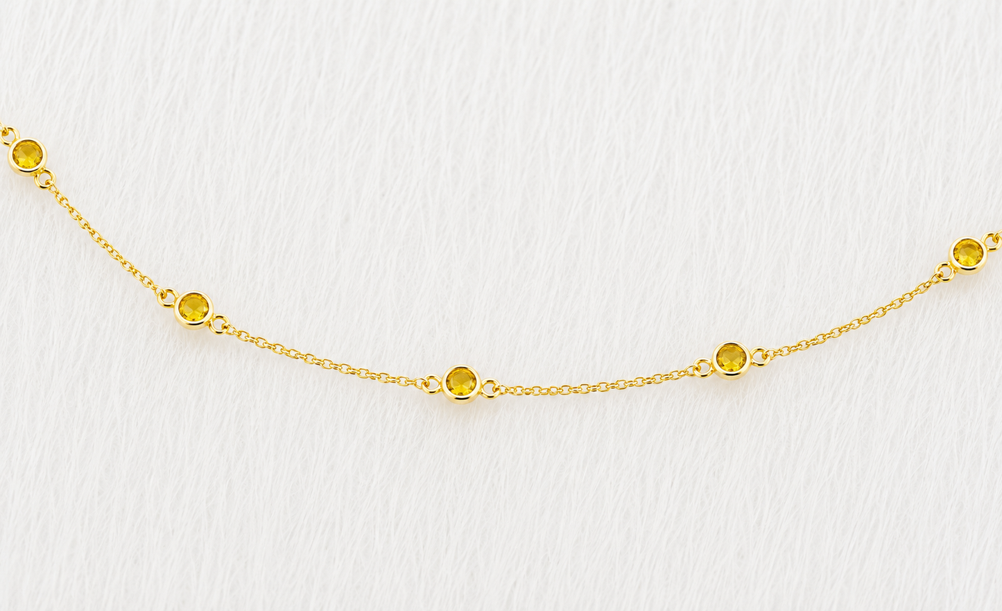November Birthstone Bracelet — Citrine