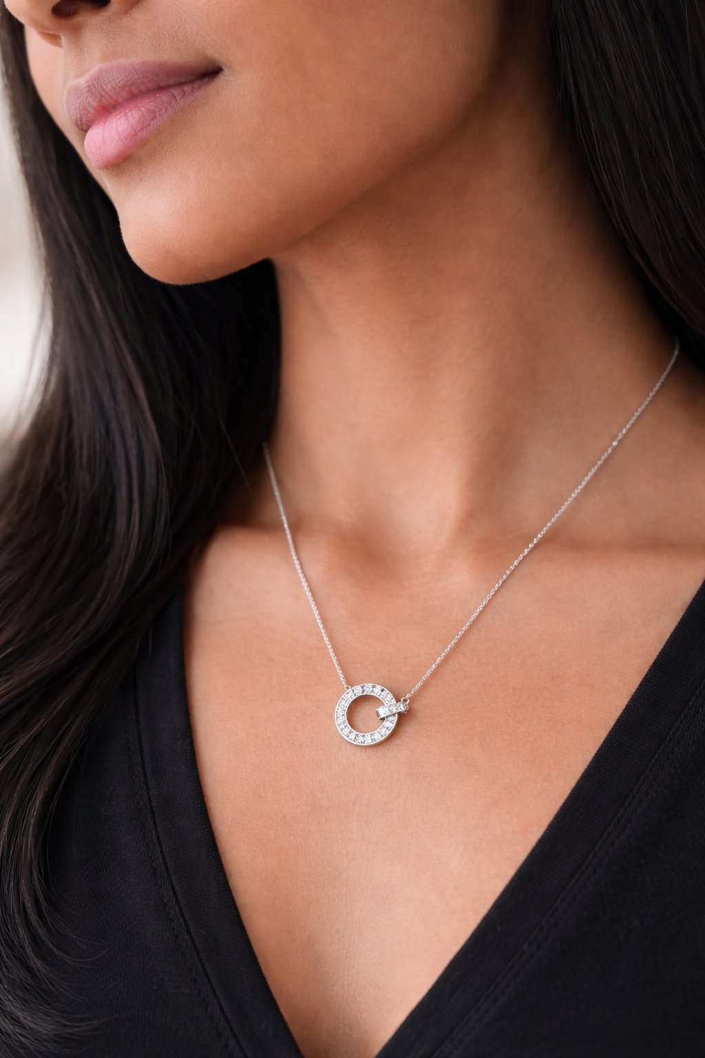 silver necklace 