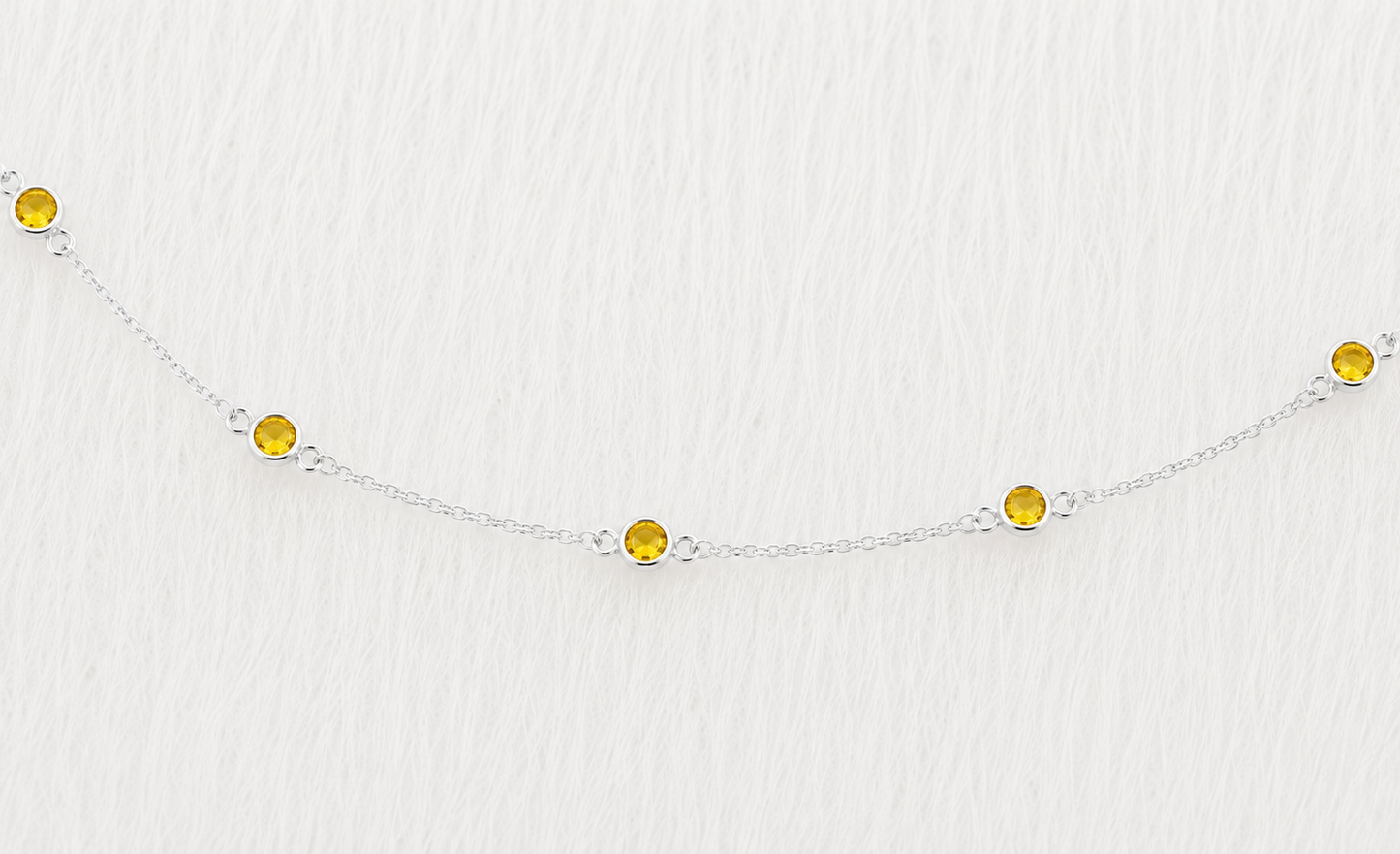 November Birthstone Bracelet — Citrine