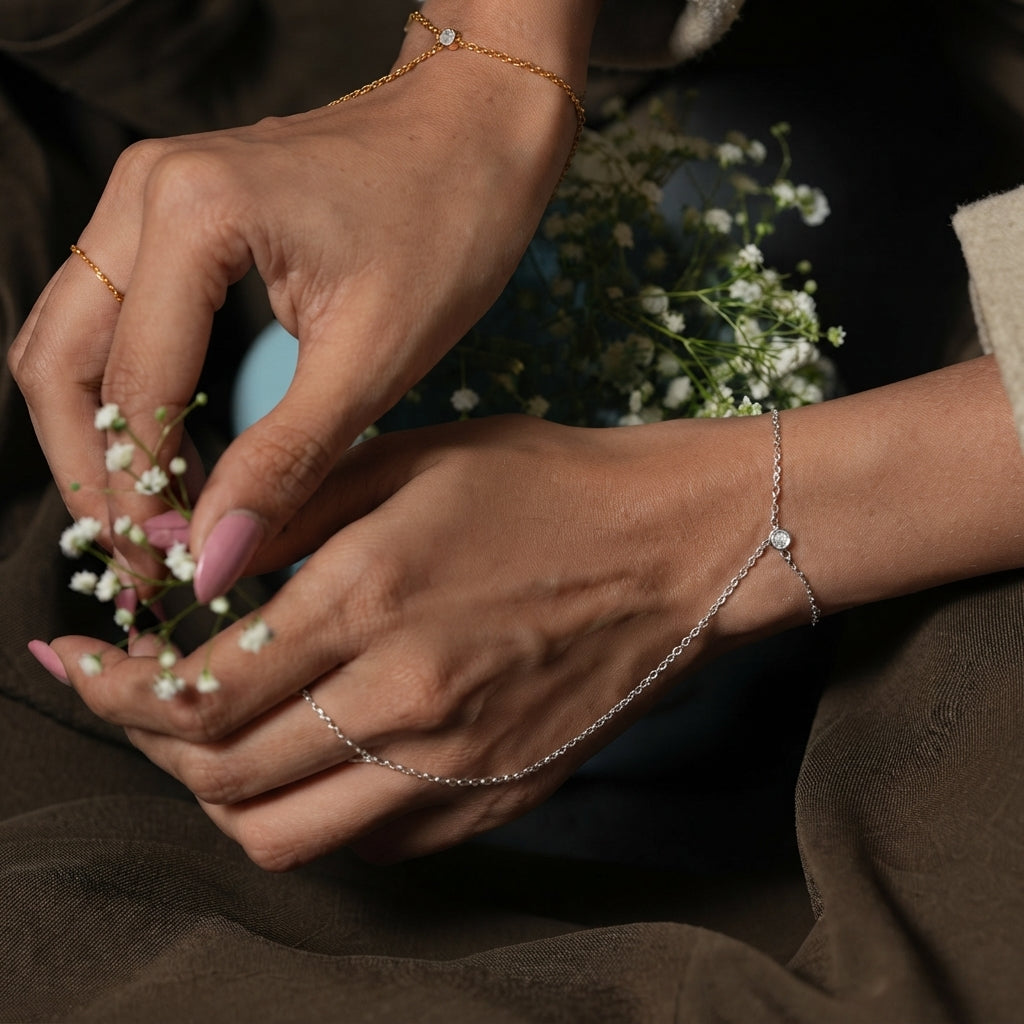Birthstone Hand Chain
